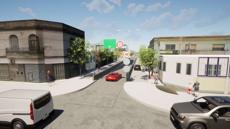 Construcción del túnel de Hornos en Caseros