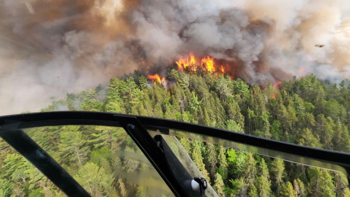 Incendios en Canadá. Foto: EFE.