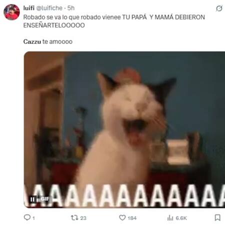 Los memes tras el lanzamiento de "Con otra", la canción de Cazzu. Foto: X.