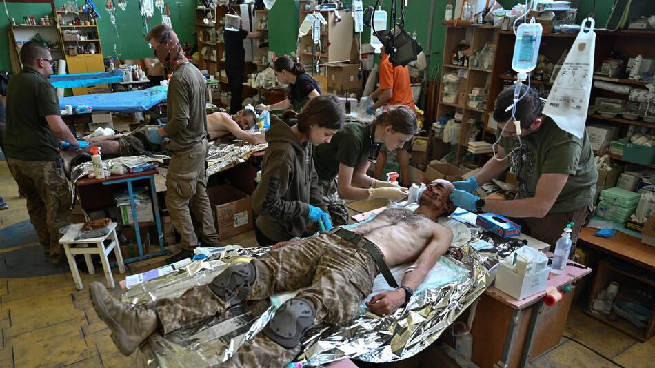 Hospital militar ucraniano en Zaporiyia. Foto: Reuters.