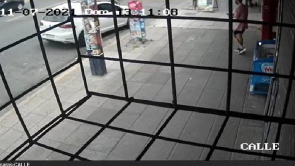 Crimen del kiosquero: imágenes del momento previo al asesinato