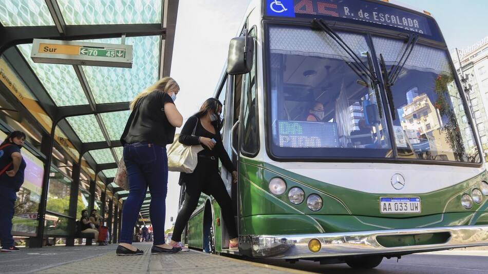 Transporte público, colectivo. Foto: NA.