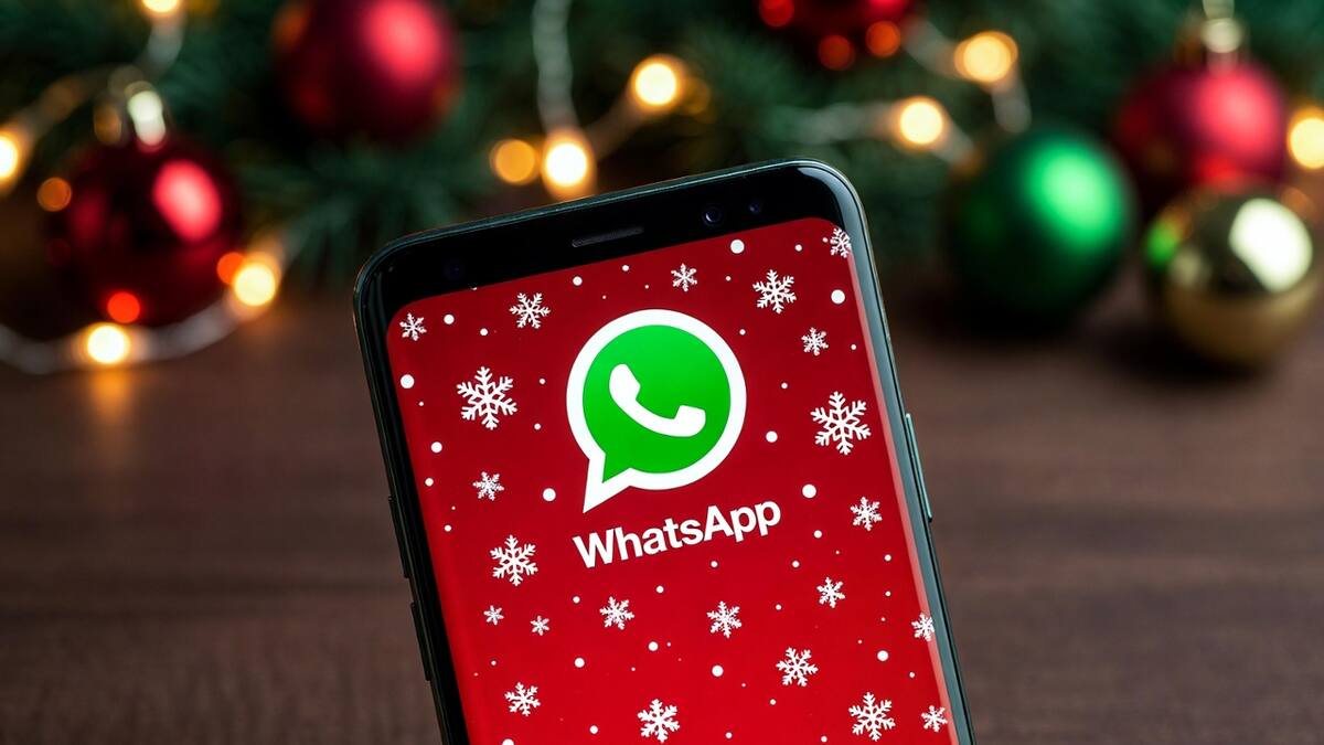 WhatsApp en "modo Navidad".