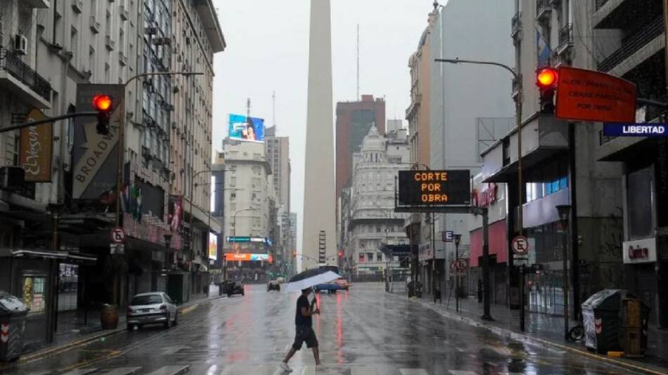Lluvias en Buenos Aires. Foto: NA.