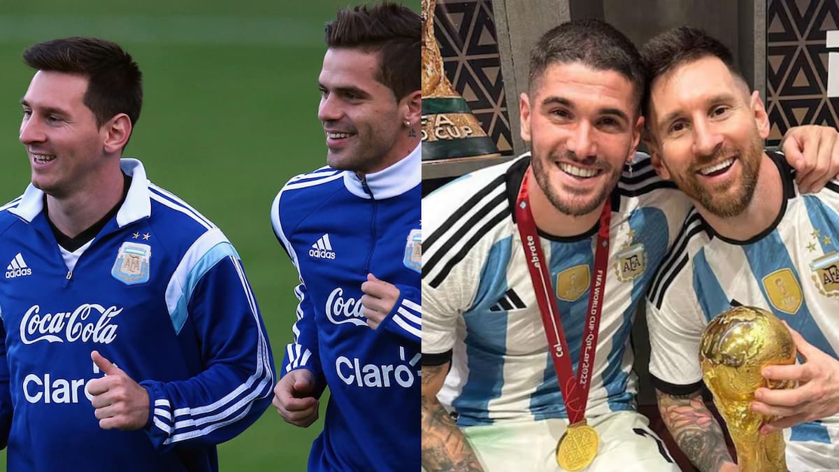 Messi junto a Rodrigo De Paul y Fernando Gago: sus socios clave.