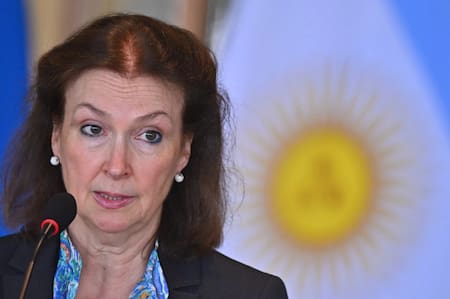 Diana Mondino, canciller de Argentina. Foto: EFE.