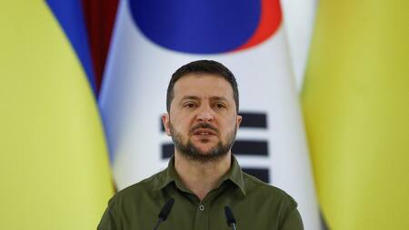 Volodimir Zelenski le pidió a la ONU y a Turquía que garanticen la exportación de cereales sin Rusia. Foto: Reuters.