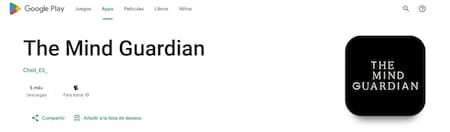 "The Mind Guardian", aplicación que ayuda a prevenir el alzheimer. Foto: Captura de pantalla.