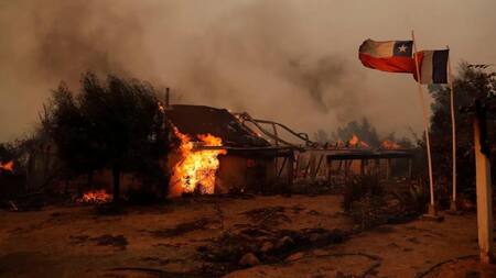 Incendios en Chile. Foto: REUTERS