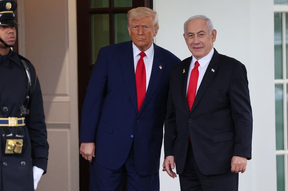 Donald Trump y Benjamín Netanyahu. Foto: Reuters (Leah Millis)