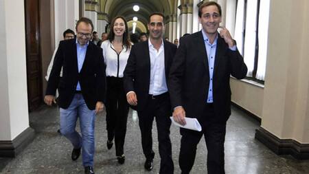 María Eugenia Vidal, Ramiro Tagliaferro, Diego Valenzuela y Julio Garro