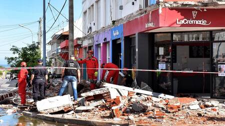 Tragedia en Mar del Plata - derrumbe