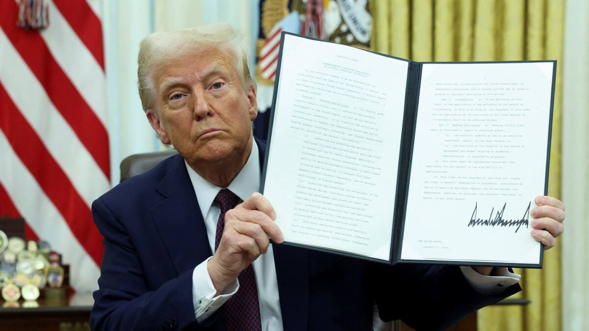Donald Trump, presidente de Estados Unidos. Foto: Reuters/Kevin Lamarque