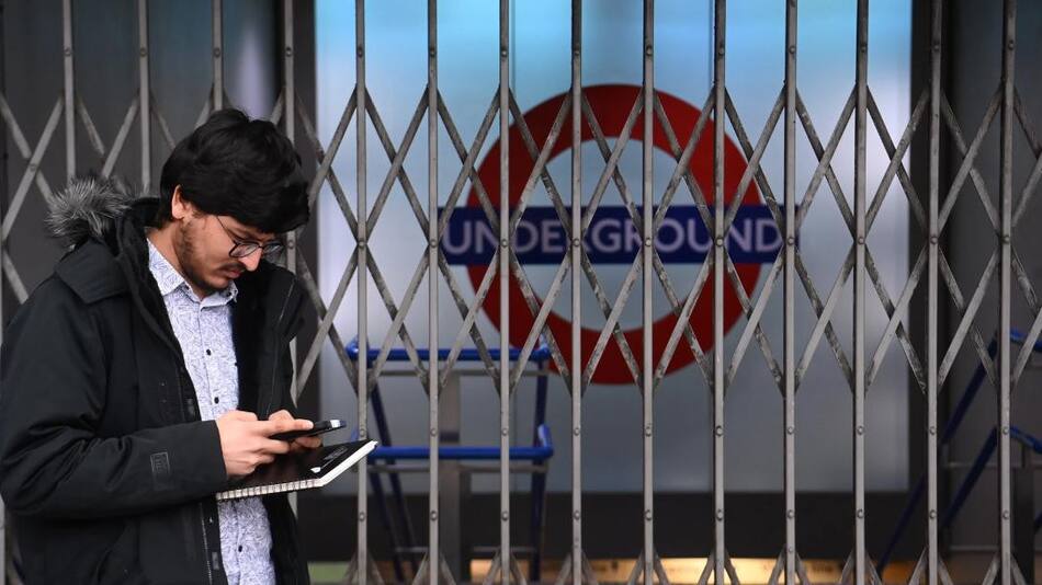 Huelgas Ferroviarias en Reino Unido. Foto: EFE.