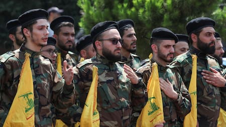 Combatientes de Hezbollah. Foto: Reuters.