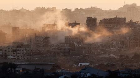 Ataques en la Franja de Gaza. Foto: REUTERS/Amir Cohen.