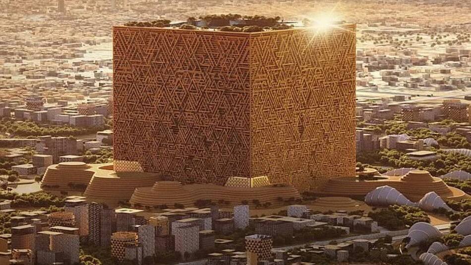 El "edificio más grande del mundo” en Arabia Saudita.