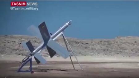 Nuevo dron Kamikaze iraní. Foto: X, Guardia Revolucionaria.