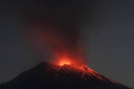 Volcán Popocatépetl. Foto: EFE.