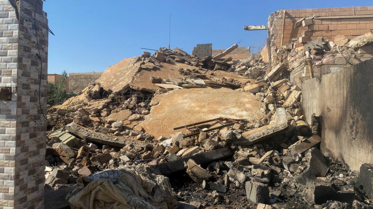 Edificio destruido en Irak por los bombardeos. Foto: Reuters
