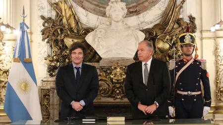 Gerardo Werthein y Javier Milei. Foto: Presidencia.