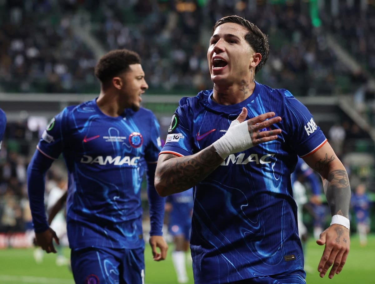 Enzo Fernández; Chelsea; Conference League. Foto: Reuters (Kacper Pempel)