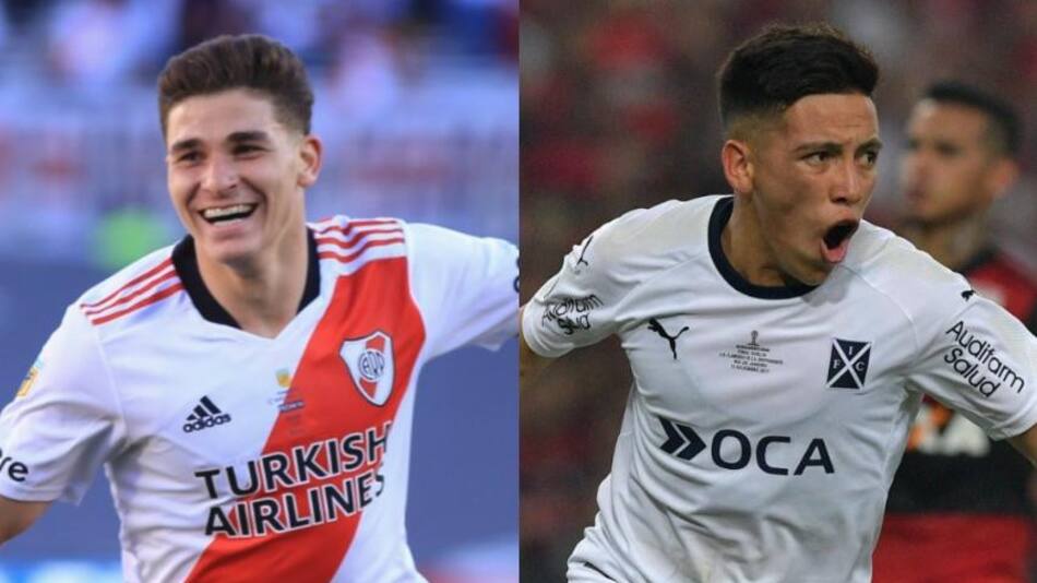 Julián Álvarez y Esequiel Barco