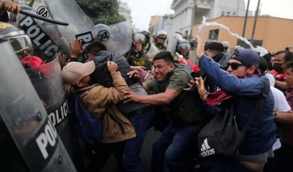 Protestas en Perú. Foto: Reuters