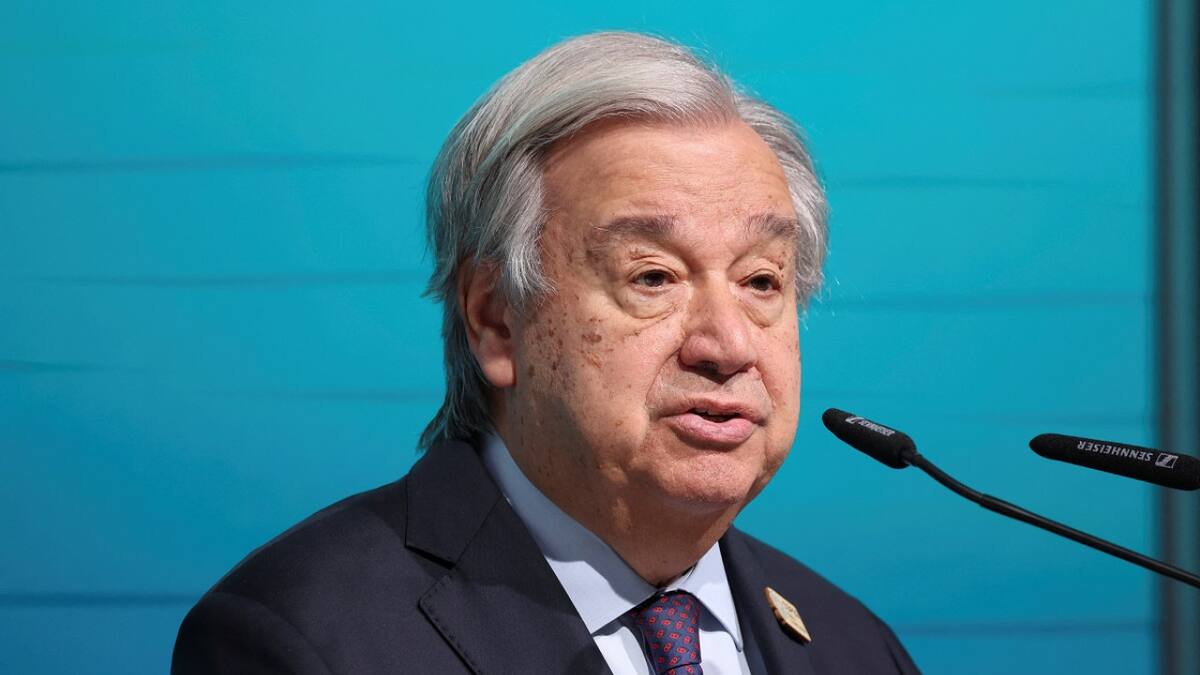 António Guterres, secretario general de Naciones Unidas. Foto: Reuters.