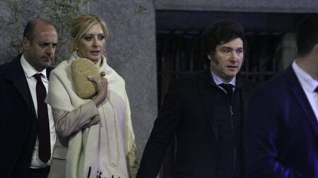 Yuyito González y Javier Milei. Foto: NA.