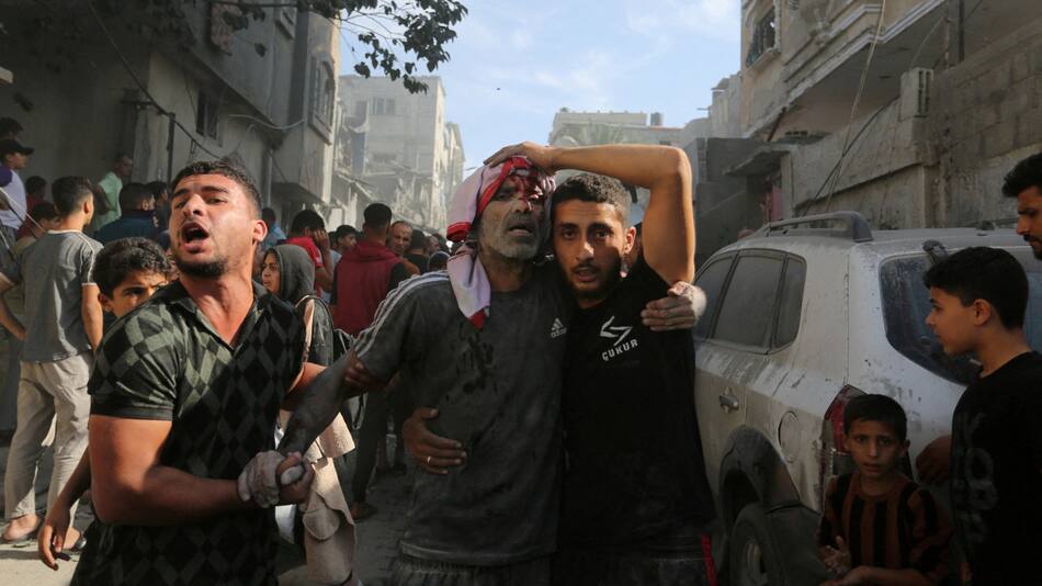 Ataque israelí en Gaza. Foto: Reuters.
