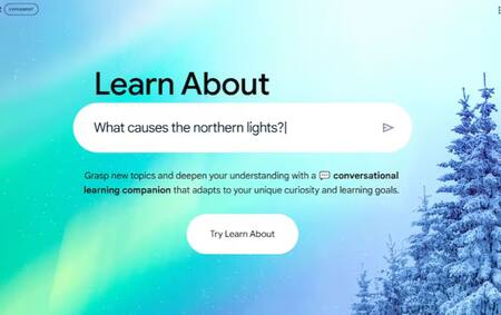 Learn About, la nueva herramienta de Google que utiliza IA. Foto: Captura de pantalla.