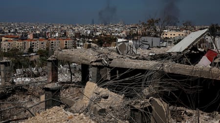Destrozos en el Líbano. Foto: Reuters.