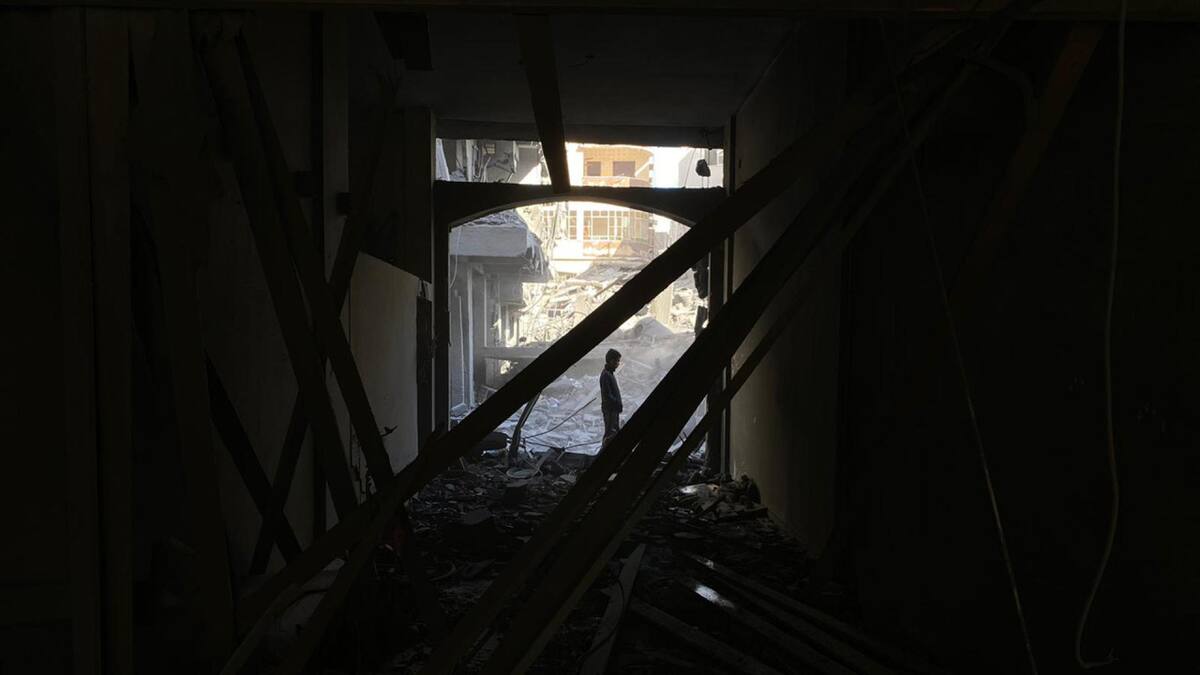 Destrozos en Gaza. Foto: EFE.
