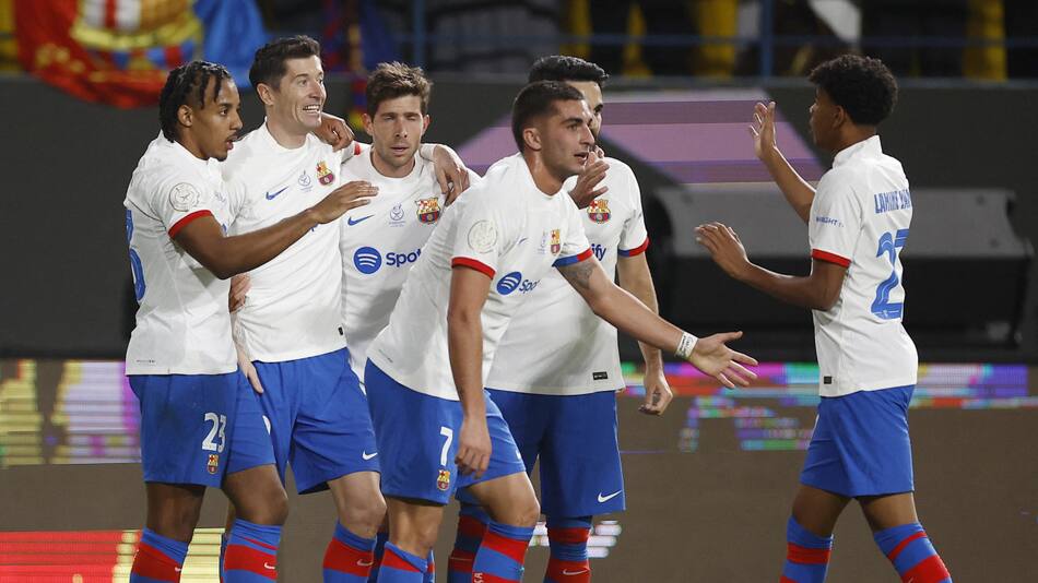 Supercopa de España, Barcelona vs. Osasuna. Foto: REUTERS.