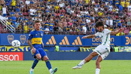 Boca Juniors vs. Sarmiento de Junín; Copa de la Liga. Foto: NA.