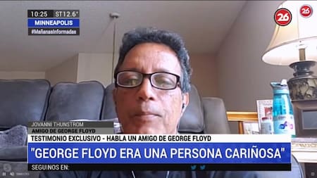 Amigo de George Floyd, entrevista con Canal 26