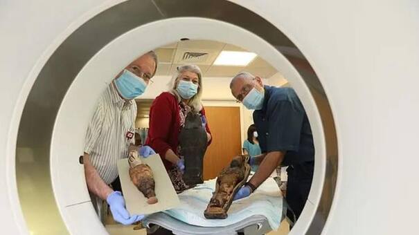 Descubren en Egipto que una momia infantil de 3000 años no es humana