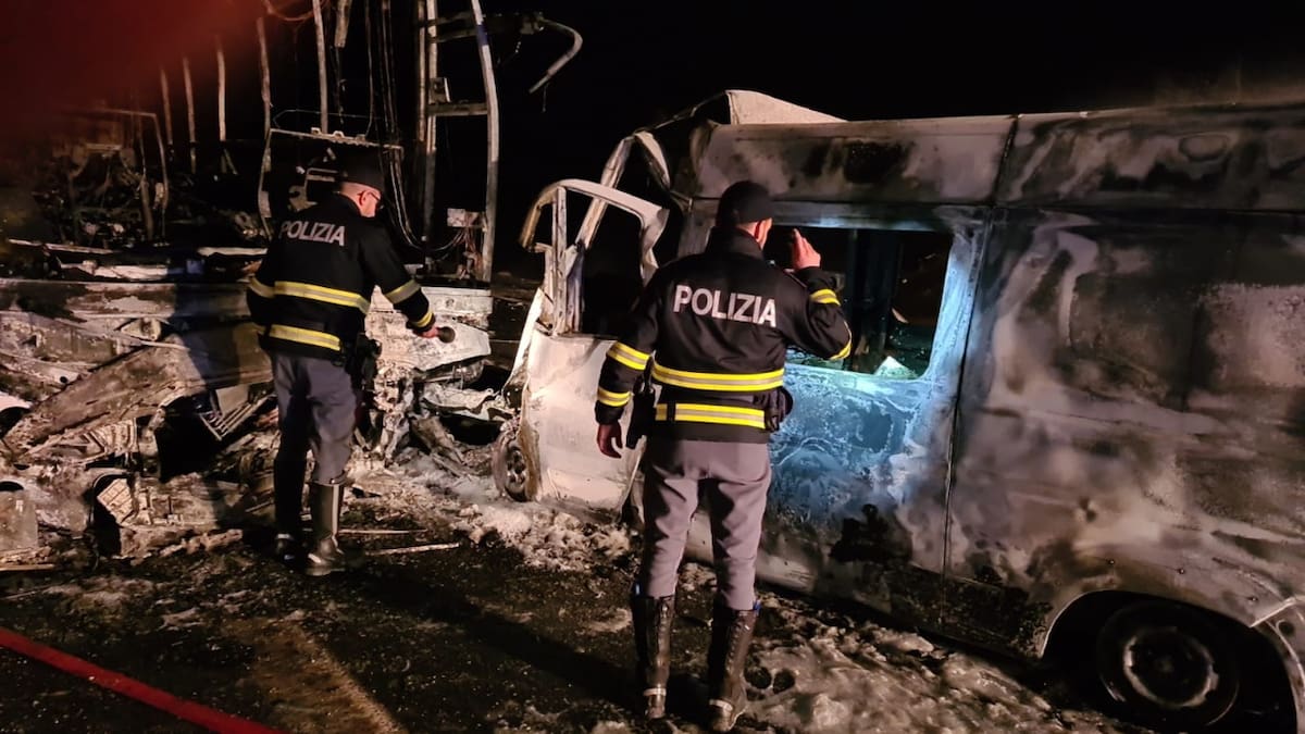 Fatal accidente en Italia. Foto: X/@poliziadistato