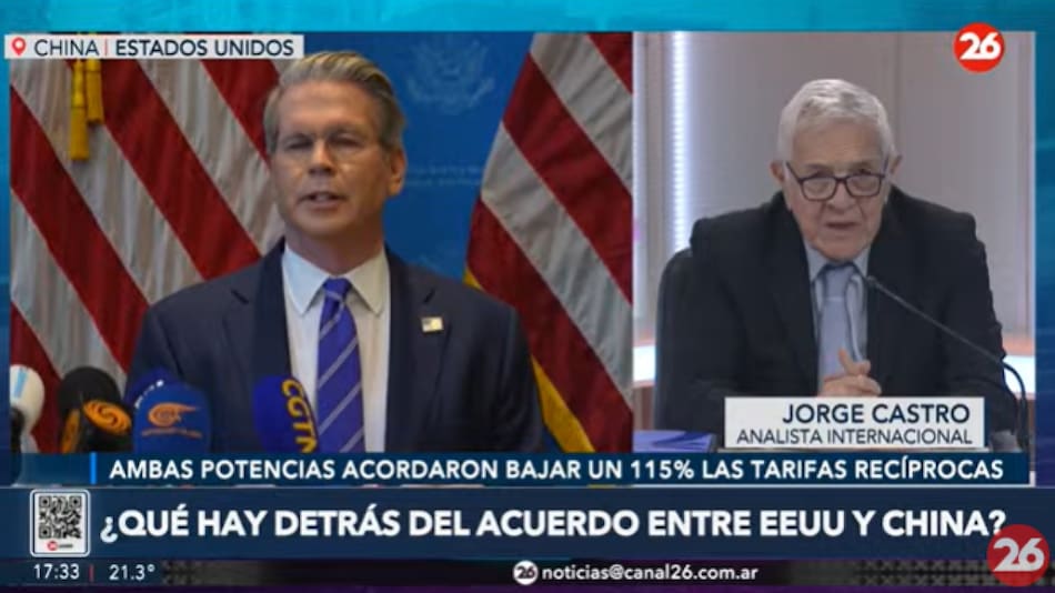 Jorge Castro sobre el acuerdo comercial entre China y Estados Unidos. Foto: Captura de video