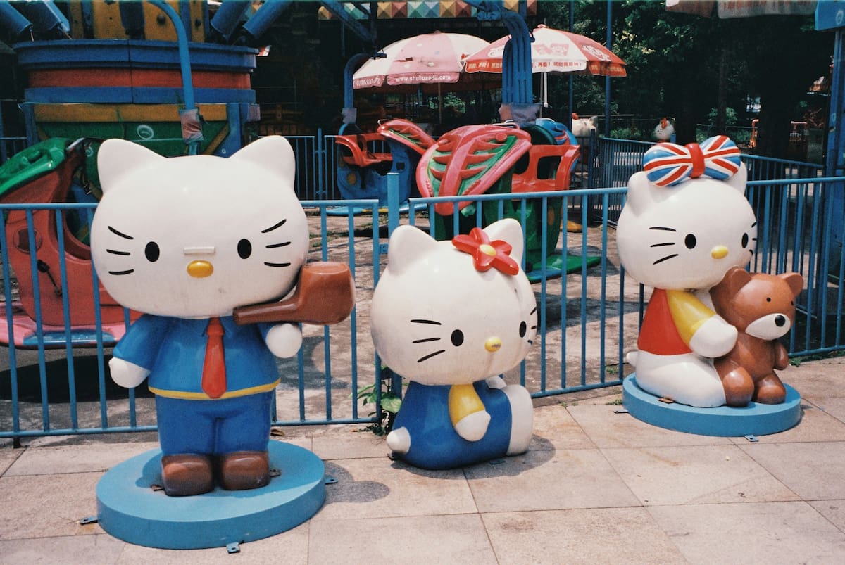 Hello Kitty; Sanrio.