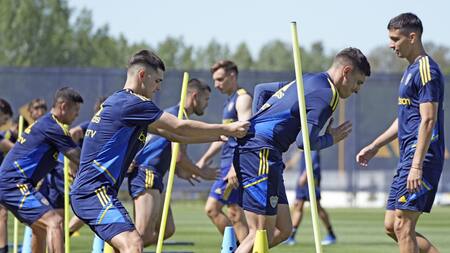 Boca, entrenamiento. Foto: NA