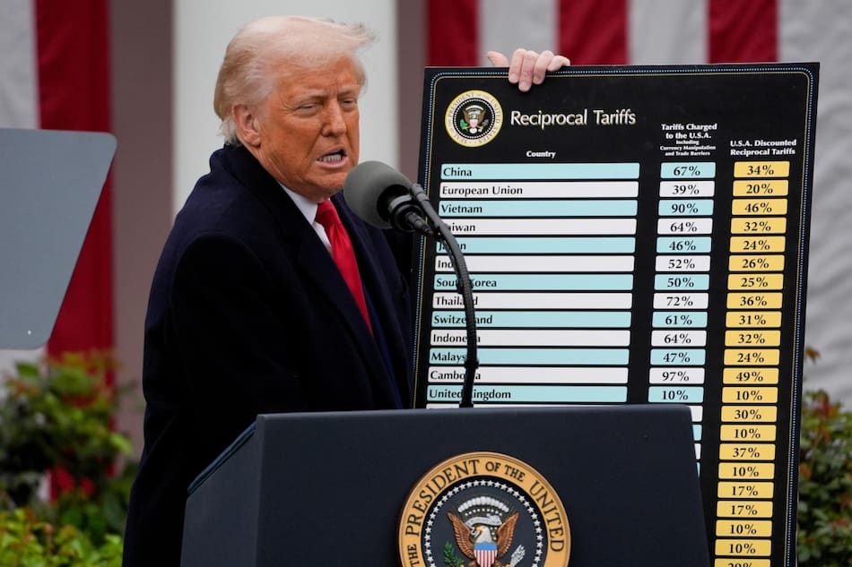 Aranceles de Donald Trump. Foto: EFE/Kent Nishimura