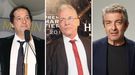 Julio Chávez, Gerardo Romano y Ricardo Darín. Foto: NA.