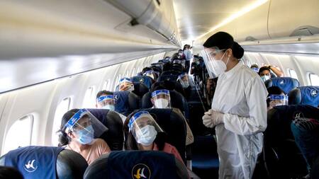 Coronavirus, avión, pandemia