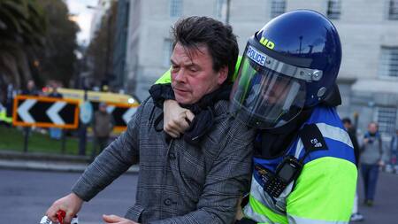 100 detenidos en la marcha de apoyo a Palestina en Londres. Foto: Reuters.