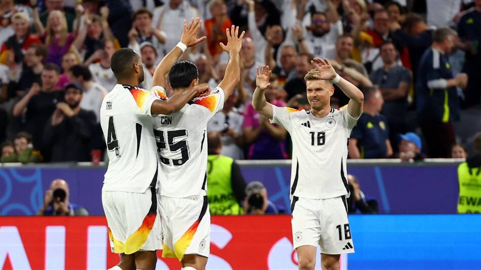 Alemania goleó 5-1 a Escocia en su debut en la Eurocopa 2024. Foto: Reuters.