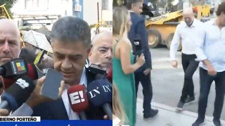 Jorge Macri fue interrumpido por una rata durante una conferencia de prensa. Foto: Captura.