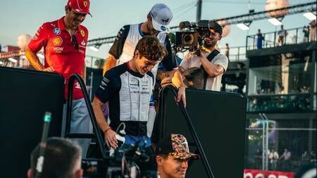 Franco Colapinto en el Gran Premio de Singapur. Foto: @francolapinto.