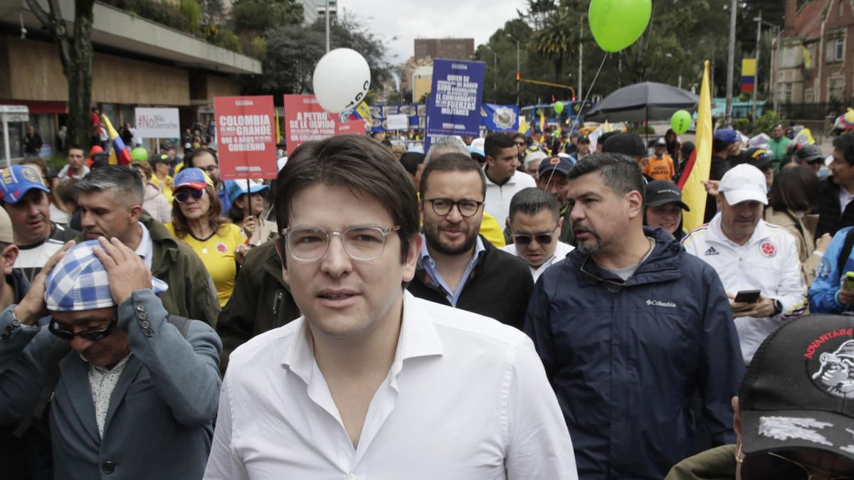 Miguel Uribe Turbay, candidato presidencial en Colombia. Foto: EFE/Carlos Ortega